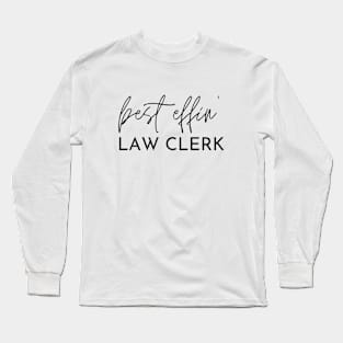 Law Clerk Gift Idea For Him Or Her, Thank You Present Long Sleeve T-Shirt